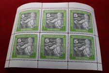 K-7) DGzRS - Spendenmarken  - 5 DM - Seenotrettung - 6er Bogen - Ausgabe 1961