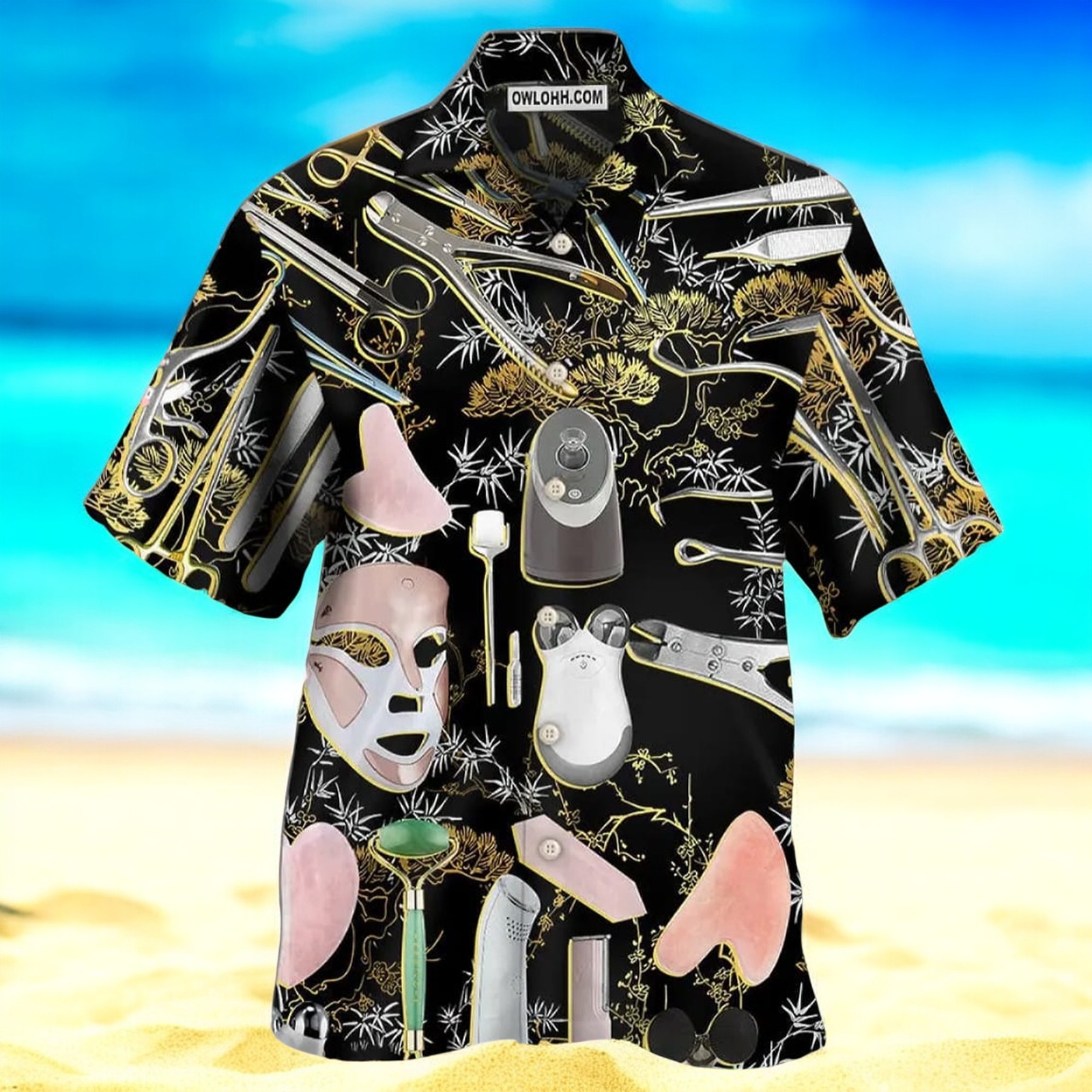 Stylish Aesthetician Hawaiian Shirt in Trendy Tropical Design for a Vibrant Look