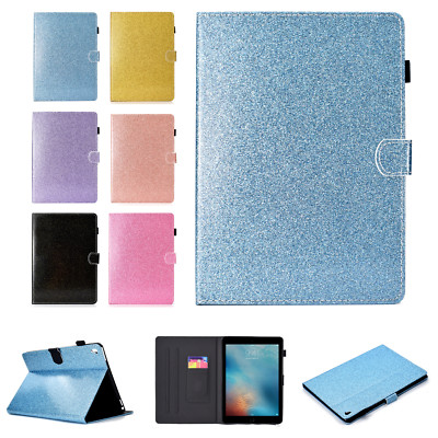 Glitter Leather Stand Smart Case Cover For iPad 5th 6th Generation Mini Air Pro