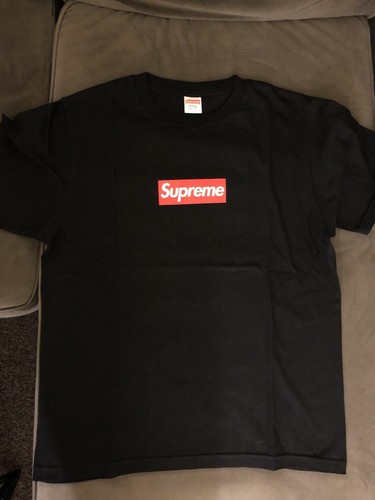 supreme 20th anniversary box logo tee black