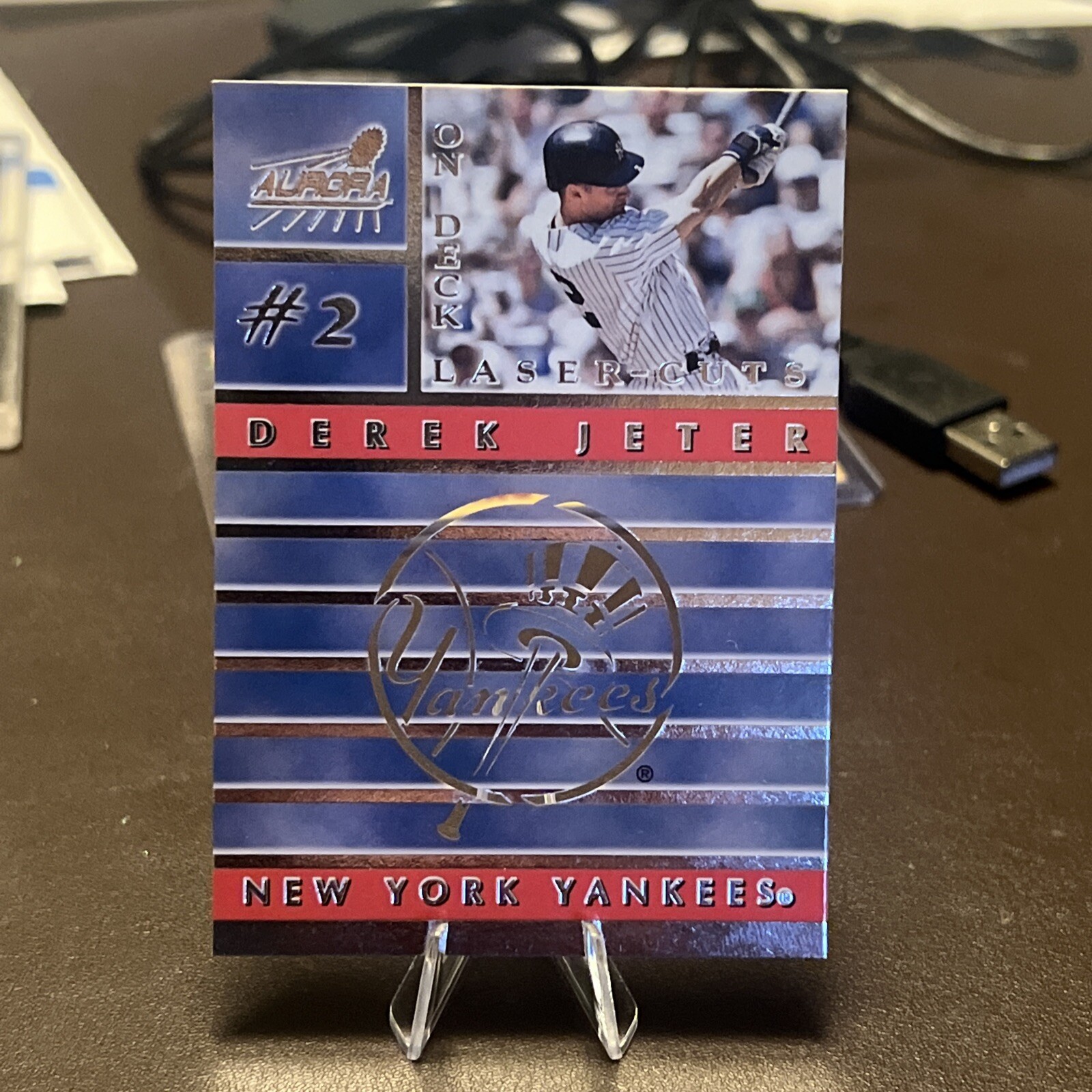 1999 Aurora DEREK JETER ON DECK LASER-CUTS NEW YORK YANKEES