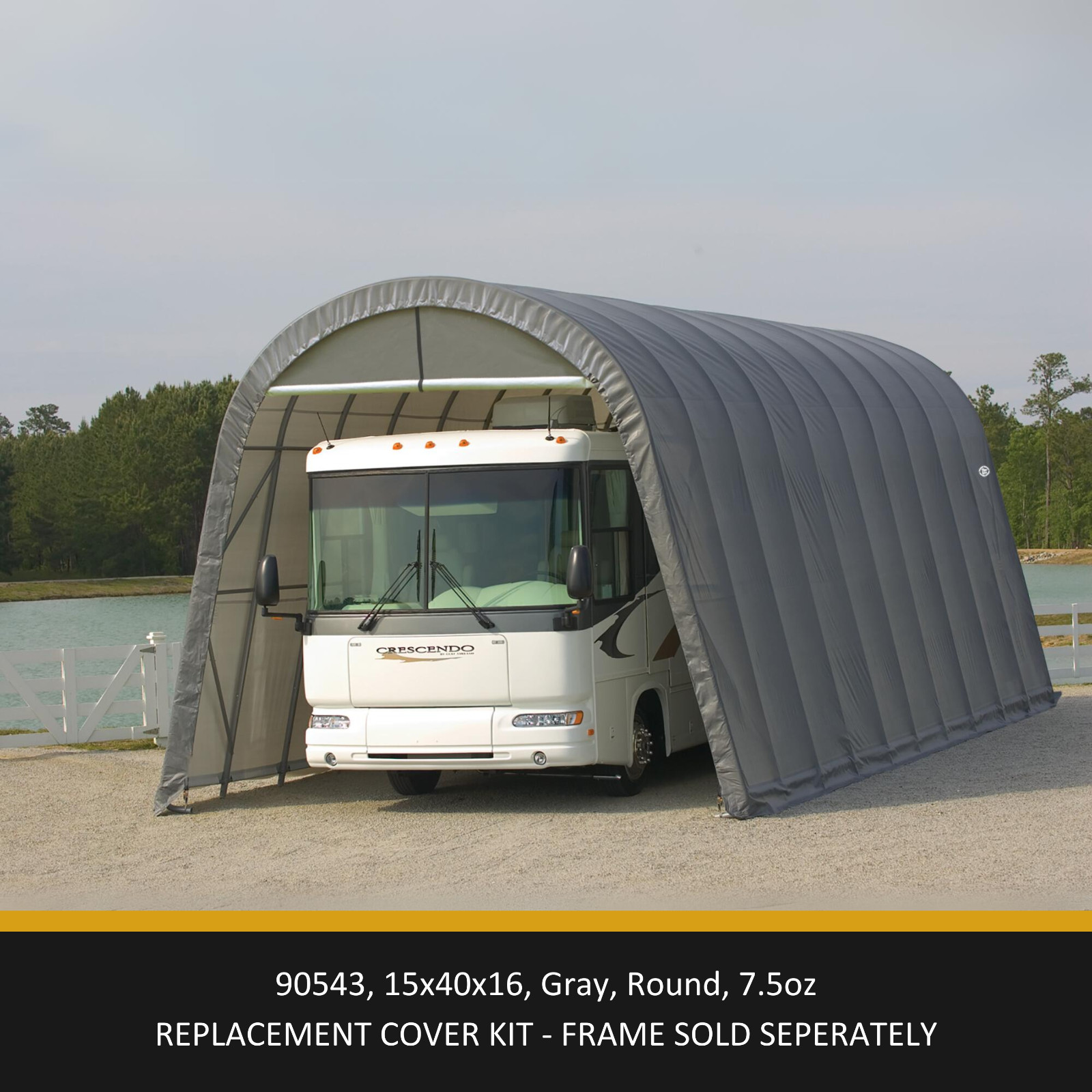 ShelterLogic Garage-in-a-Box Replacement Cover Kit (FRAME SOLD SEPARATELY)