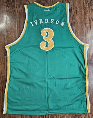 Reebok ALLEN IVERSON #3 Bethel Bruins High School Jersey Size 2XL