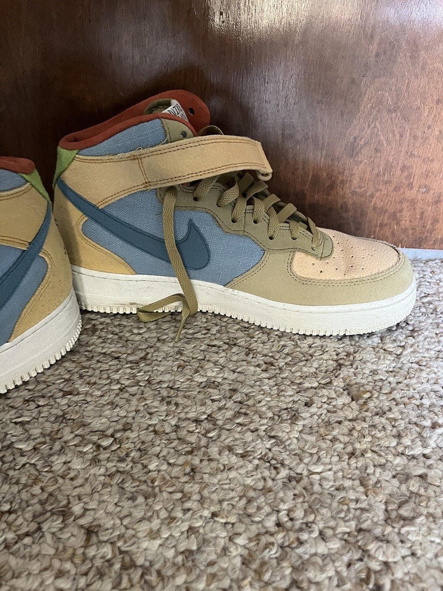 Nike Air Force 1 Mid Sun Club Tan Multi Size 10.5 - Rare 