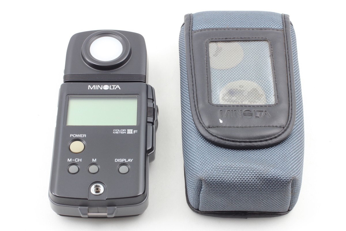 Exc+5 w/Case] Minolta Color Meter IIIF III F Digital Light Meter 