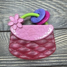 Bright Starts Carry And Teeth Pink Purse Chillable Teether Baby Toddler Toy