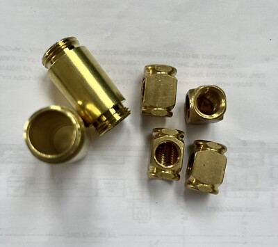 #ad 2 PCS BRASS CHAMBER AND 4 PCS BRASS 2WAY SQUARE ELBOW METAL PART $20.00