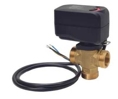 DANITECH 3-Wege-Umschaltventil elektrisch WZP3 - 5/4" DN32 Kvs10 230V Motor