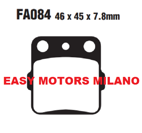 Paire Plaquette de Frein EBC Arrière FA084TT Honda Quad TRX Ex 300 1993> - Photo 1/2