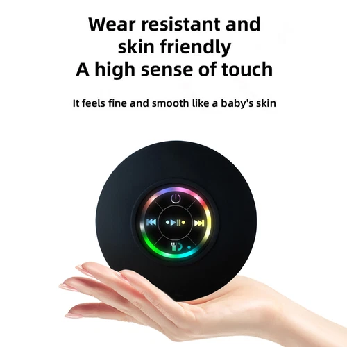 Mini Waterproof Bluetooth Wireless Shower Speaker Bathroom Speaker LED Light - Picture 4 of 16