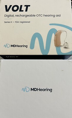 MDHearing VOLT Series H Digital Rechargeable OTC Hearing Aids in Box