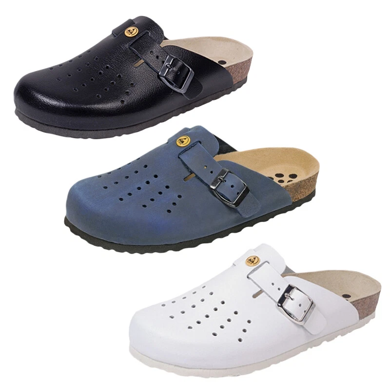 Weeger ESD-antistatik-Clog Naturkork Arbeitsschuhe Beruf Leder Unisex 48519