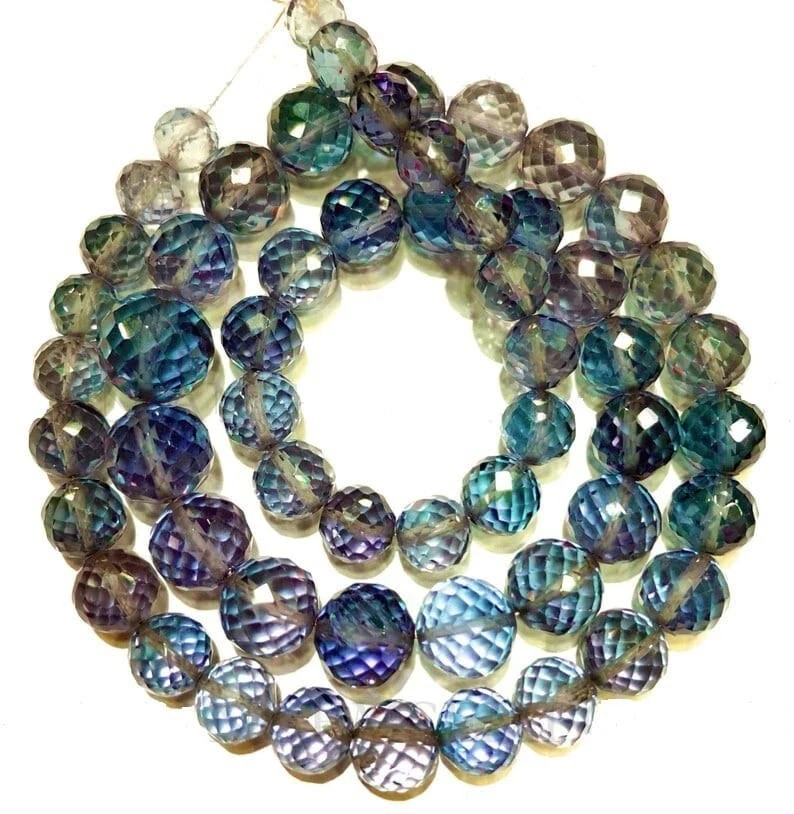 AAAA+ QUALITY~~Alexandrite Sfere Rotonde Sfaccettate Cambia Colore Perline 8-... - Immagine 2 di 4