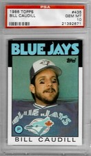 1986 Topps #435 Bill CAUDILL - PSA 10+++ Blue Jays