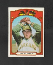 1972 Topps Jim Catfish Hunter #330 ~~ Oakland A's HOF ~~ Nice!