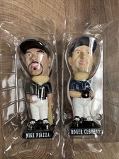 Yanks/Mets 2002 Subway Series Bobble Heads Set Mike Piazza & Roger Clemens NEW