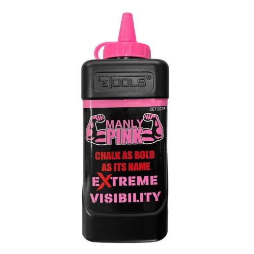 CE TOOLS Manly Pink Craie de marquage extrême visibilité Rose fluo 283,5 g NEUF - Photo 1/1