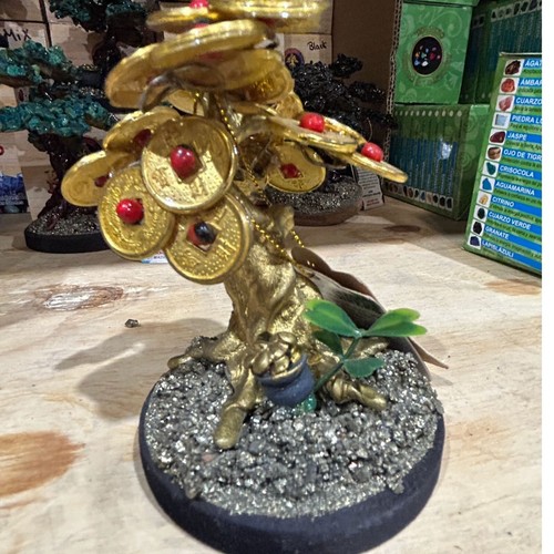 Money Tree atrae dinero arbolito para la buena suerte Prosperity Wealth - Imagen 3 de 4