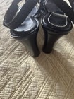 Escada Patent Leather Strappy Heels Black Sandals Size 10B — photo 5