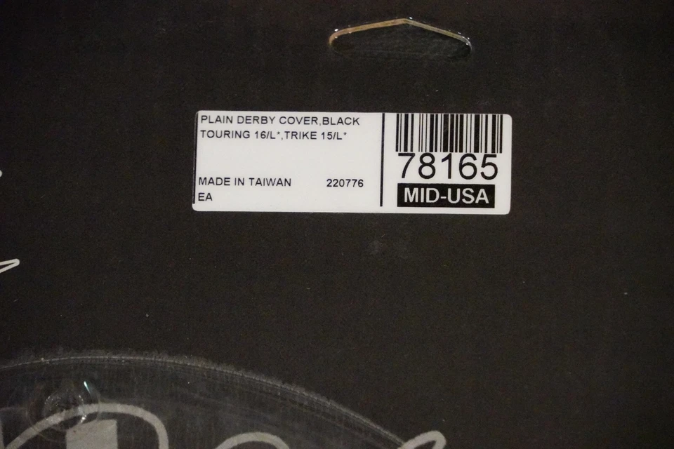 Outlaw 光滑黑色主离合器德比保护套适用于 16+ Harley FLHT Touring — 第 4/4 张图片