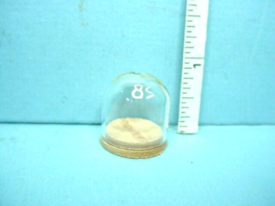 Miniature Clear Glass Dome 3/4''T #2040 M & M Specialties 1/12th