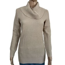 Apt. 9 Beige with Silver Glitter Sweater Size Small