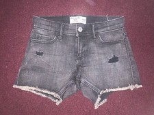 Abercrombie Kids Mid-Rise MIDI Short black Washed Size 11/12 i241