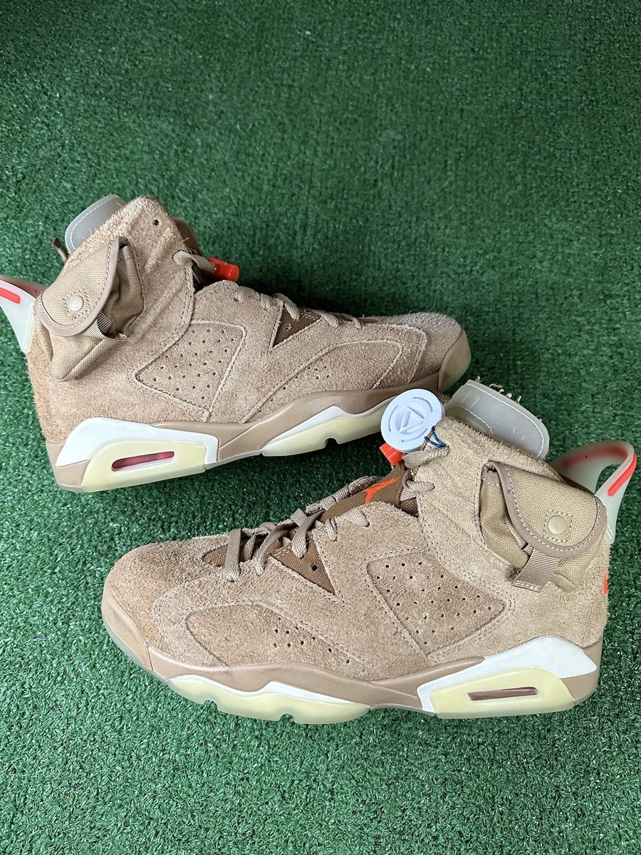 Jordan 6 Retro x Travis Scott Mid British Khaki for Sale, Authenticity  Guaranteed