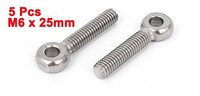 Uxcell A14111200ux0734 M6 X 25mm Stainless Steel Machinery Shoulder Lifting Eye Uxcell A14111200ux0734 M6 X 25mm Stainless Steel Machinery Shoulder Lifting Eye