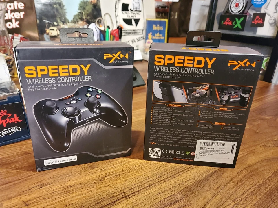 New PXN Speedy Wireless Controller iphone ipod ipad Gamepad w/ Phone Clip FREEsH - Image 3 of 4