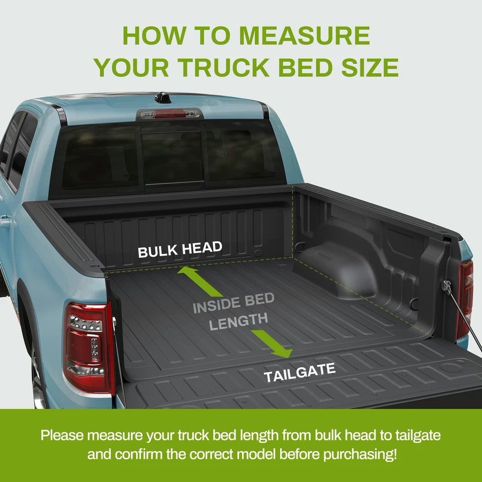 6.9FT 4-Fold Tonneau Cover For 20 - 24 Chevy Silverado/GMC Sierra 2500 3500HD - Image 3 of 4