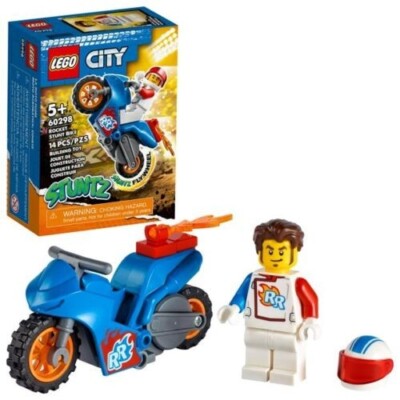 LEGO 60298 City Stuntz Rocket Stunt Bike Motorcycle New Sealed Box