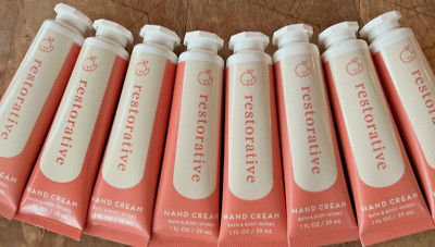 8 (EIGHT) RESTORATIVE 1oz Travel Size Shea HAND CREAM Bath and & Body Works
