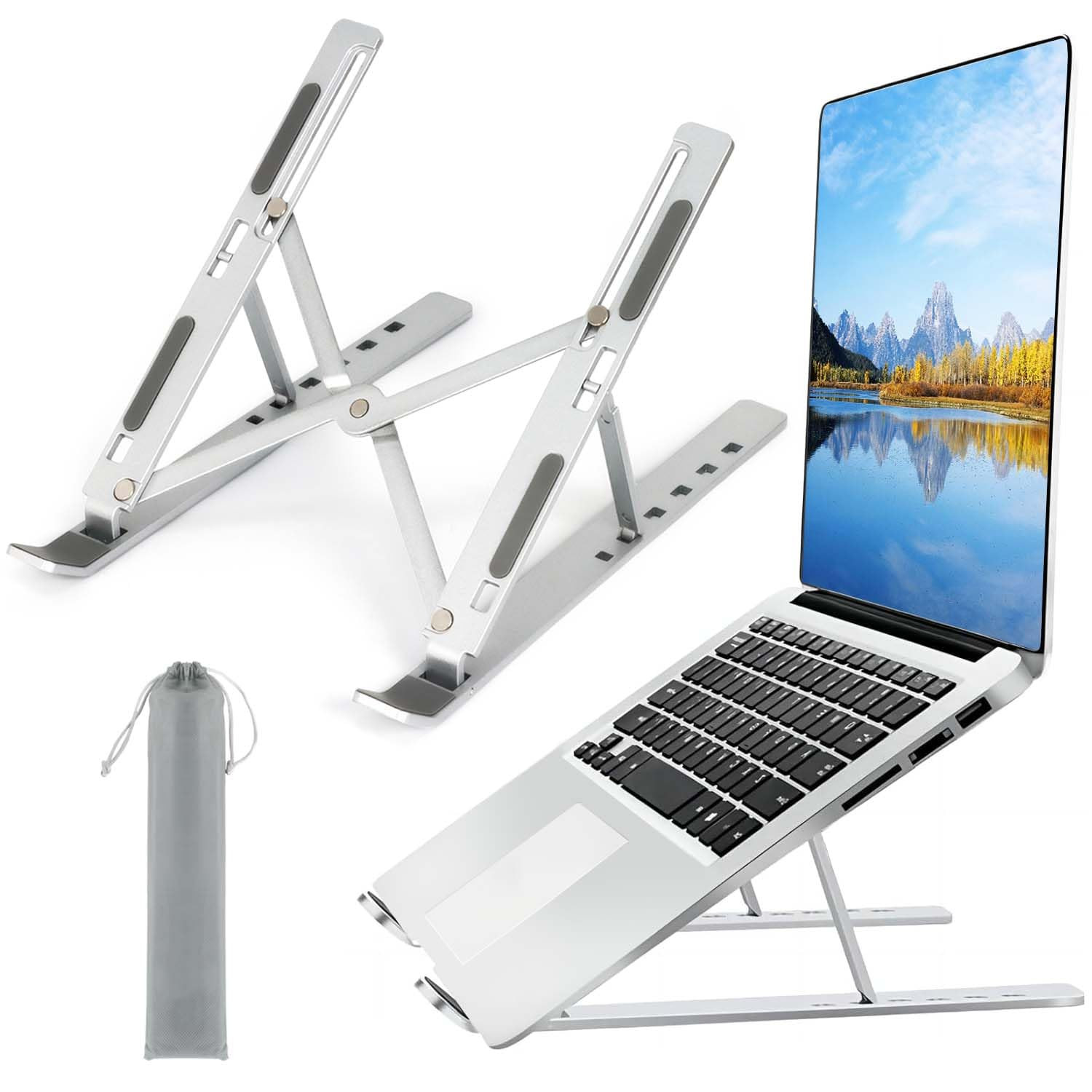 ® Laptop Stand for Desk, Aluminum Alloy-Laptop, 6-Level Adjusment, Ventilatio...