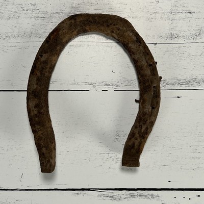Antique Horse Shoe Hand Forged Iron 1800s Working Horse Field Find