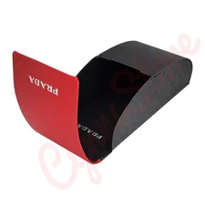 Prada Universal Red Medium Hard Case for Sunglasses with Cleaning Cloth & Box
