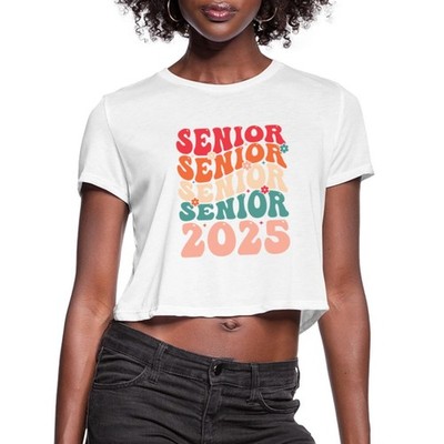 Senior 2025 Class of 2025 Seniors Graduation Gift Women's Cropped T-Shirt