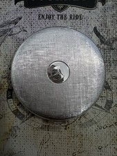 Vintage -Mercedes-Benz- Puderdose Kompaktspiegel &bull; Silber &bull; Sehr Guter Zustand