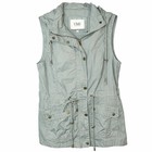 YMI Olive Green Warm Thick Cotton Hooded Utility Vest Size Medium — photo 3