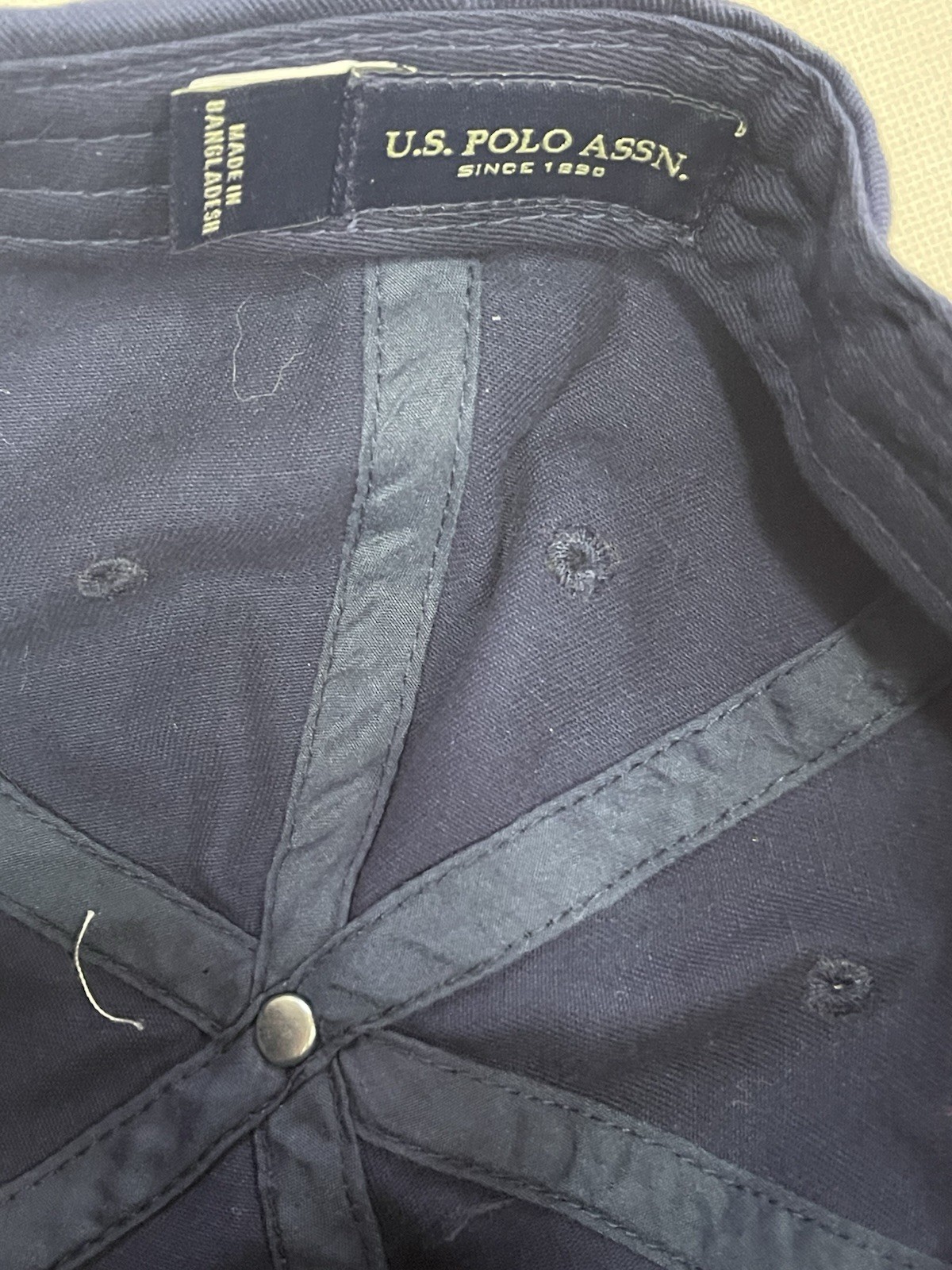 US Polo Association Blue Basic One Size Strapback… - image 4