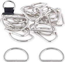 150Pcs Multi-Purpose Metal D Ring Semi-Circular D Ring for Hardware Bags Ring Ha