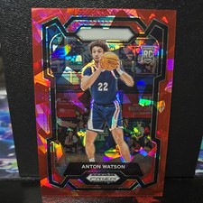 2024 Panini Prizm Draft Picks #76 Anton Watson RC Red Ice