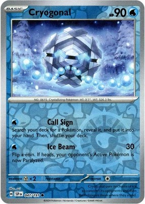 CRYOGONAL 047/191 Surging Sparks: REVERSE HOLO