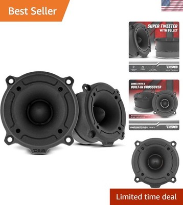 High-Performance PRO-TW120B 1'' Aluminum Tweeters - 200W RMS Power, Stereo Pair