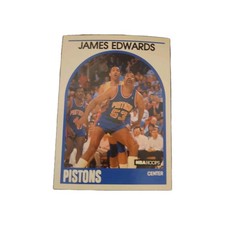 1989-90 NBA Hoops - James Edwards #284 Extra black line next to the card number