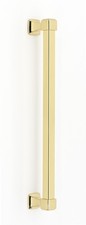 Alno D985-12 Brass Cube 12" Center To Center Handle Appliance Pull