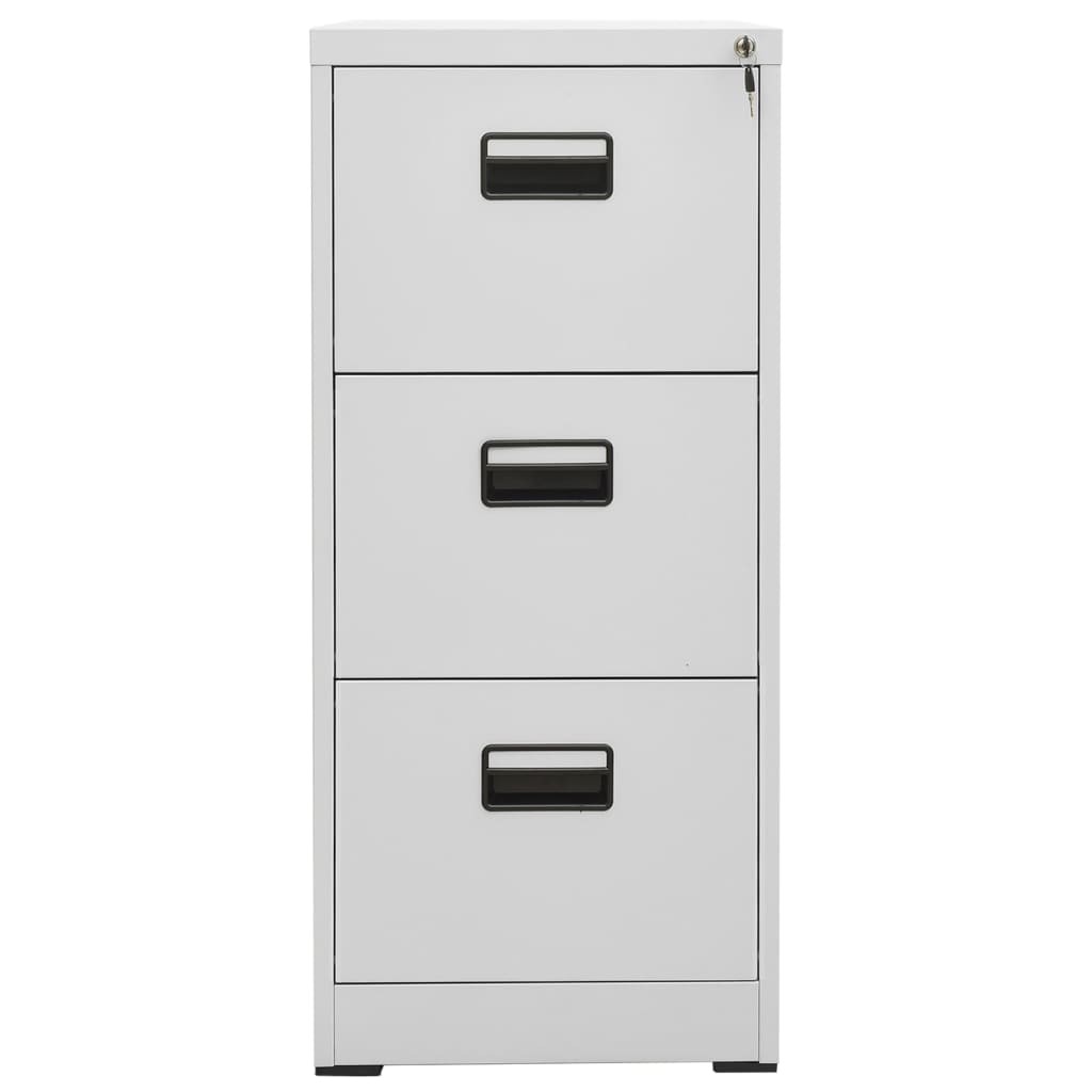 Schedario Grigio Chiaro 46x62x102,5 cm in Acciaio 2404725