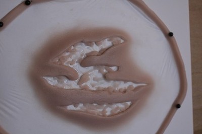 Realistische Wunde #1 - Gekapselte Silikonprothese für SFX Make-up, Halloween