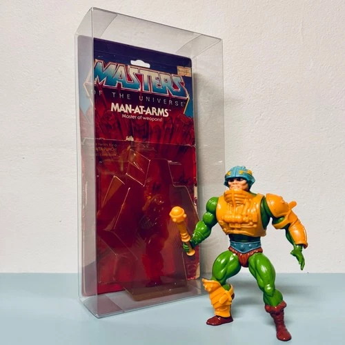 VINTAGE 1982 MAN AT ARM MASTERS OF THE UNIVERSE W/ORIGINAL PACKAGE OPEN FOREIGN!