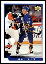 1993-94 Upper Deck #475 Derek Plante Buffalo Sabres Rookie Hockey Card. rookie card picture